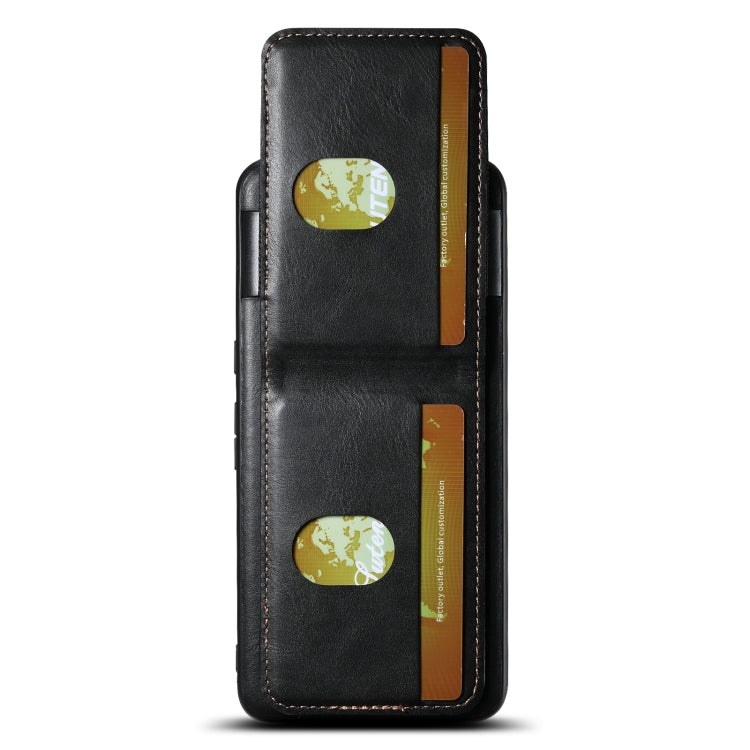 For Google Pixel 8a Suteni H03 Oil Wax Leather Wallet Stand Back Phone Case(Black) - Google Cases by Suteni | Online Shopping South Africa | PMC TechLife | Buy Now Pay Later Mobicred