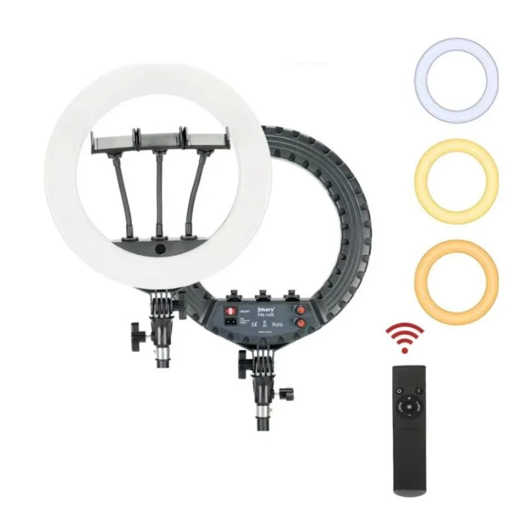 JMARY FM-14R Photography Light 14-inch Live Streaming Ring Light Photography LED Fill Light(EU Plug) - free shipping - PMC TechLife - Order now!