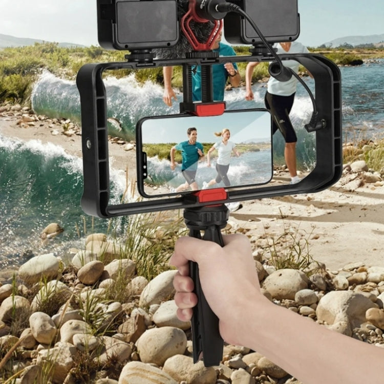 JMARY MT-33 Phone Stand Tripod ABS Video Recording Vlog Mobile Phone Rig Cage - free shipping - PMC TechLife - Order now!