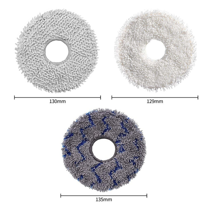 JUNSUNMAY 4pcs Washable Mop Pads Replacement for ECOVACS DEEBOT X1 Turbo / X2 Omni / T20 Pro(Grey+Blue Grey) - For ECOVACS Accessories by JUNSUNMAY | Online Shopping South Africa | PMC TechLife | Buy Now Pay Later Mobicred