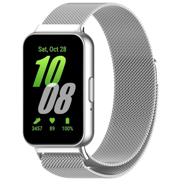 For Samsung Galaxy Fit 3 Milanese Metal Steel Mesh Watch Band(Silver) - free shipping - PMC TechLife - Order now!