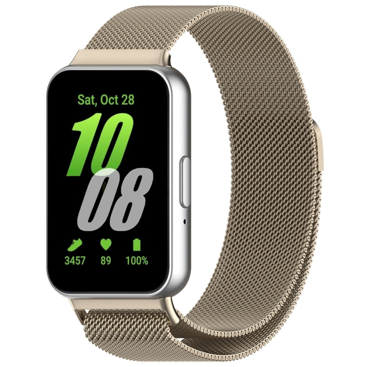 For Samsung Galaxy Fit 3 Milanese Metal Steel Mesh Watch Band(Starlight) - Watch Bands by PMC TechLife | Online Shopping South Africa | PMC TechLife