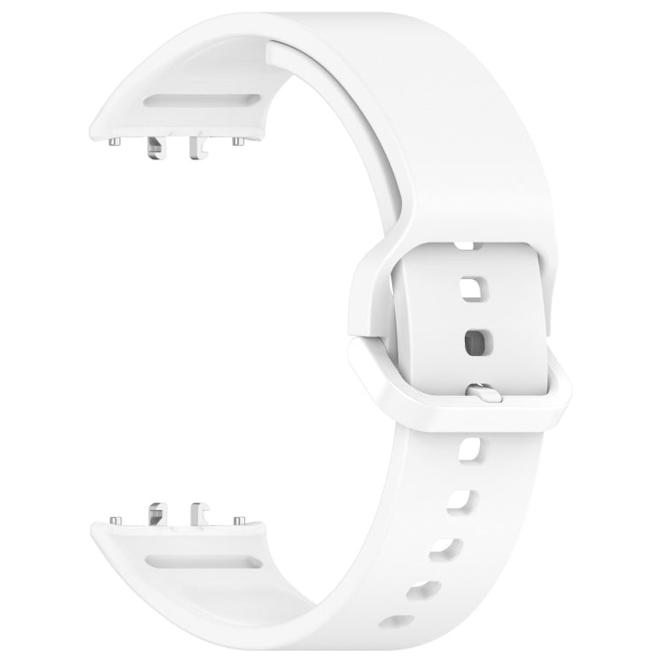 For Samsung Galaxy Fit 3 SM-R390 Solid Color Buckle Silicone Watch Band(White) - Watch Bands by PMC TechLife | Online Shopping South Africa | PMC TechLife