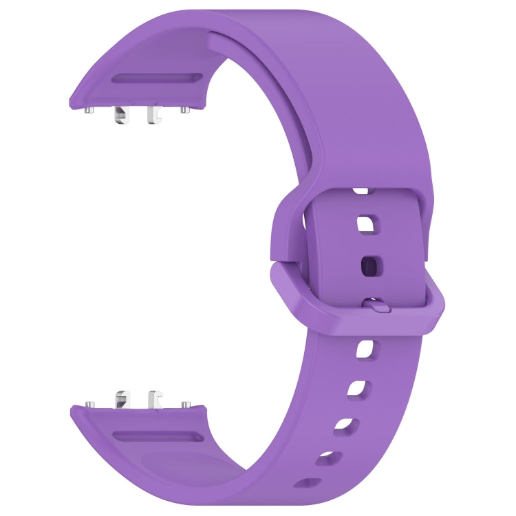 For Samsung Galaxy Fit 3 SM-R390 Solid Color Buckle Silicone Watch Band(Purple) - Watch Bands by PMC TechLife | Online Shopping South Africa | PMC TechLife