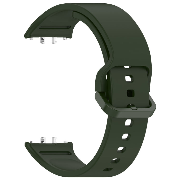 For Samsung Galaxy Fit 3 SM-R390 Solid Color Buckle Silicone Watch Band(Dark Green) - Watch Bands by PMC TechLife | Online Shopping South Africa | PMC TechLife
