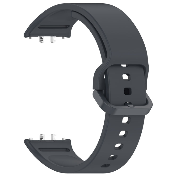 For Samsung Galaxy Fit 3 SM-R390 Solid Color Buckle Silicone Watch Band(Dark Gray) - Watch Bands by PMC TechLife | Online Shopping South Africa | PMC TechLife