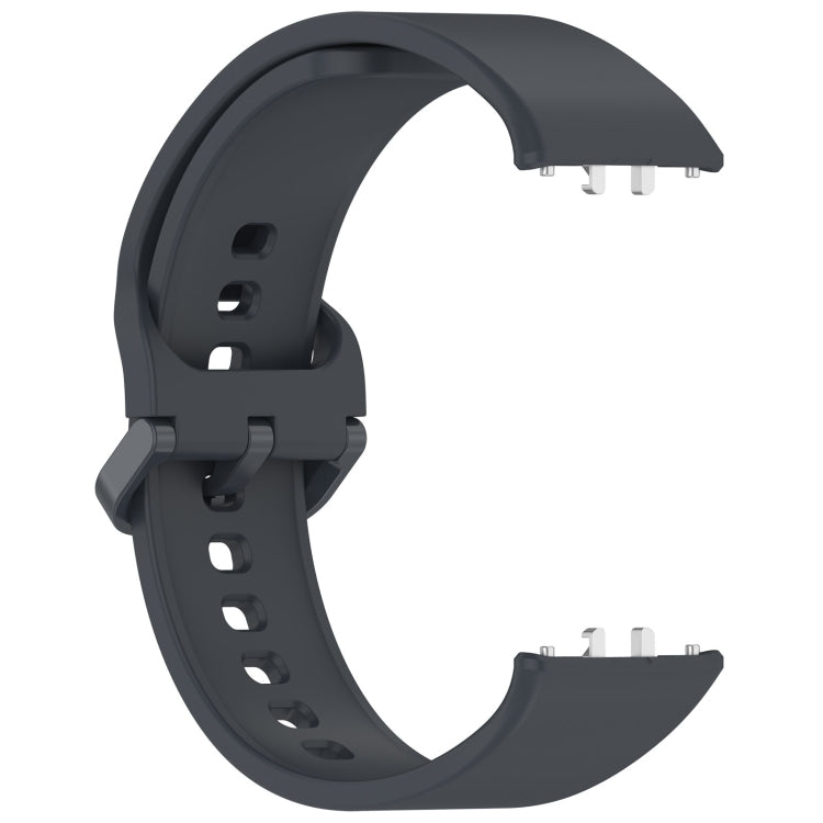 For Samsung Galaxy Fit 3 SM-R390 Solid Color Buckle Silicone Watch Band(Dark Gray) - Watch Bands by PMC TechLife | Online Shopping South Africa | PMC TechLife