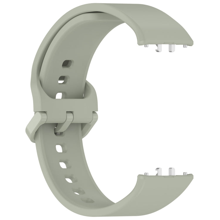 For Samsung Galaxy Fit 3 SM-R390 Solid Color Buckle Silicone Watch Band(Gray Green) - free shipping - PMc TechLife - Order now!