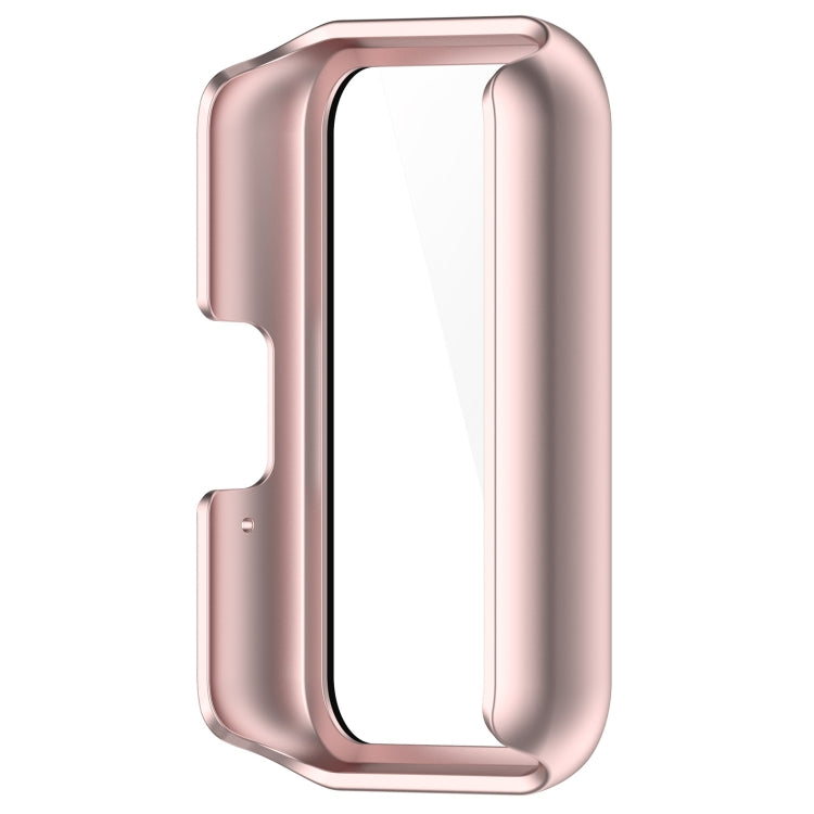 For Samsung Galaxy Fit 3 SM-R390 PC + Tempered Glass Film Integrated Watch Protective Case(Pink) - Watch Cases by PMC TechLife | Online Shopping South Africa | PMC TechLife