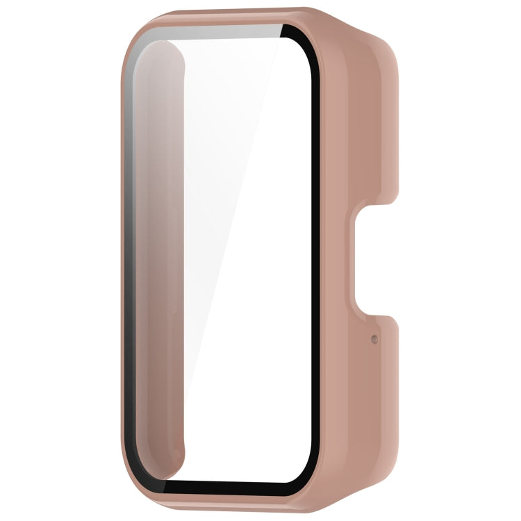 For Samsung Galaxy Fit 3 SM-R390 PC + Tempered Glass Film Integrated Watch Protective Case(Sakura Pink) - Watch Cases by PMC TechLife | Online Shopping South Africa | PMC TechLife