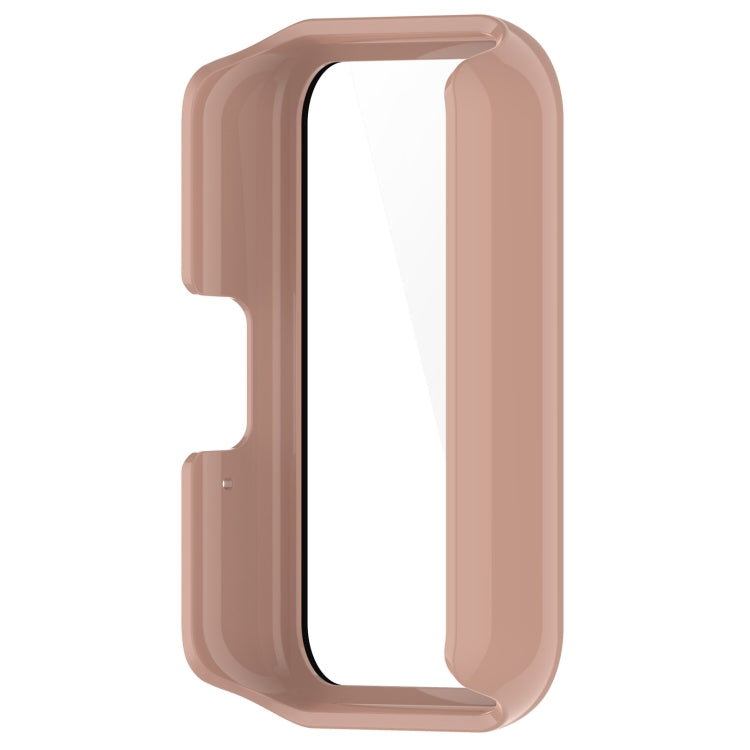 For Samsung Galaxy Fit 3 SM-R390 PC + Tempered Glass Film Integrated Watch Protective Case(Sakura Pink) - Watch Cases by PMC TechLife | Online Shopping South Africa | PMC TechLife