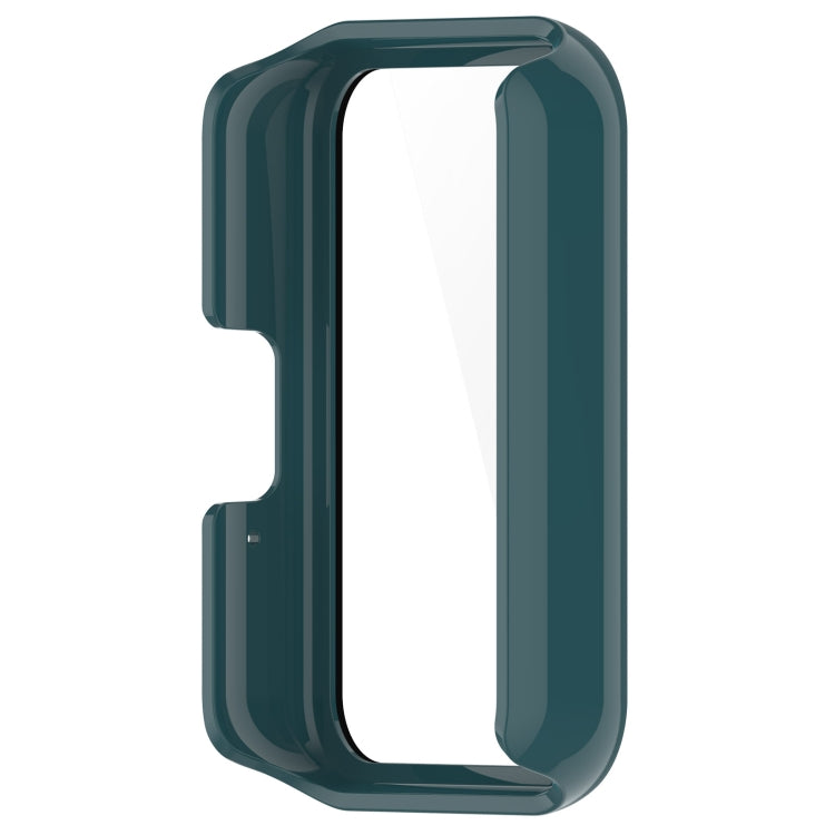 For Samsung Galaxy Fit 3 SM-R390 PC + Tempered Glass Film Integrated Watch Protective Case(Pine Green) - Watch Cases by PMC TechLife | Online Shopping South Africa | PMC TechLife | Buy Now Pay Later Mobicred