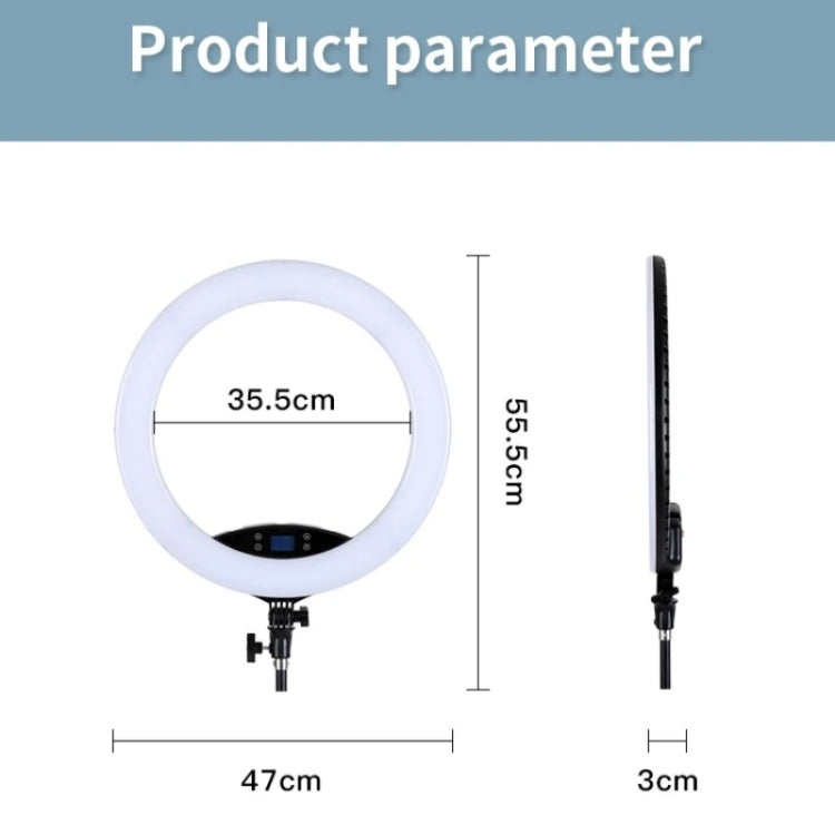 JMARY FM-19RS Photography LED Ring Fill Light 19-inch Touch Control Beauty Light(EU Plug) - free shipping - PMC TechLife - Order now!