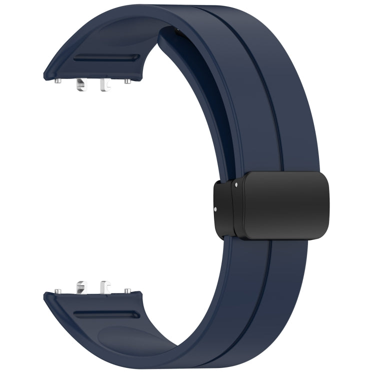 For Samsung Galaxy Fit 3 SM-R390 Magnetic Folding Buckle Silicone Watch Band(Midnight Blue) - Watch Bands by PMC TechLife | Online Shopping South Africa | PMC TechLife