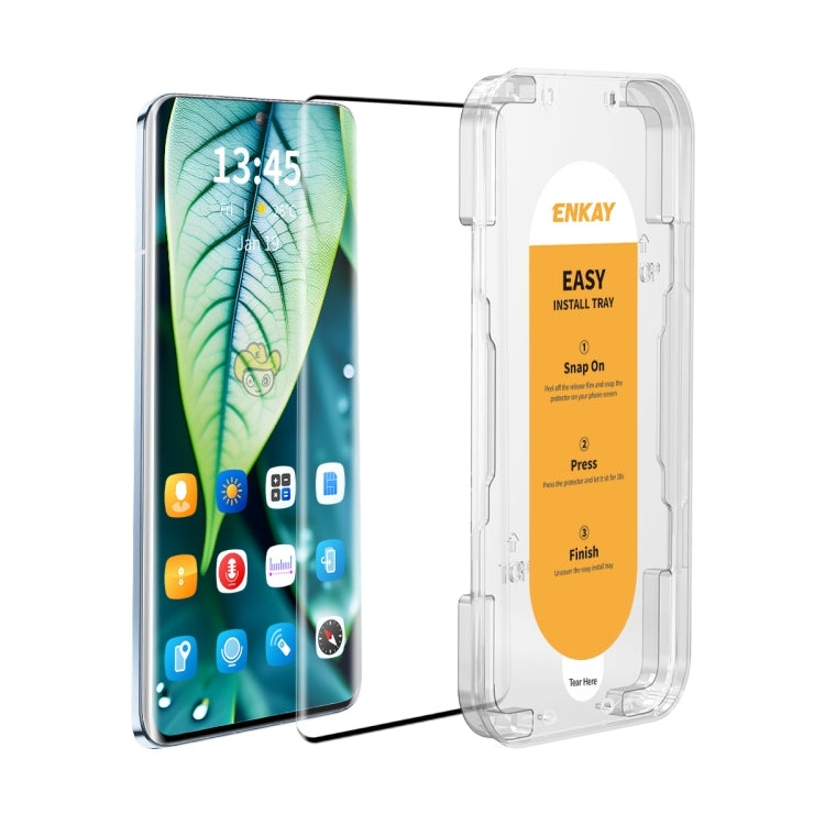 For OPPO Find X6 ENKAY Easy Install Hot Bending Full Coverage Side Glue Tempered Glass Film - OPPO Tempered Glass by ENKAY | Online Shopping South Africa | PMC TechLife | Buy Now Pay Later Mobicred