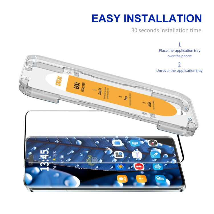 For Xiaomi 14 Civi / Civi 4 Pro ENKAY Easy Install Hot Bending Full Coverage Side Glue Tempered Glass Film - free shipping - PMC Jewellery - Order now!
