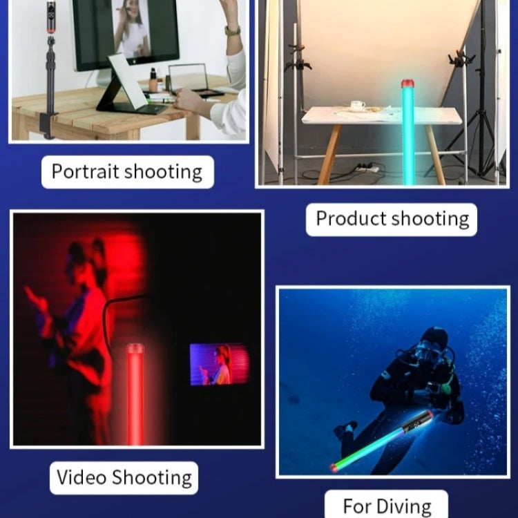 JMARY FM-128RGB Handheld LED Fill Light Outdoor Photography Light Water-resistant RGB Light Stick - free shipping - PMC TechLife - Order now!