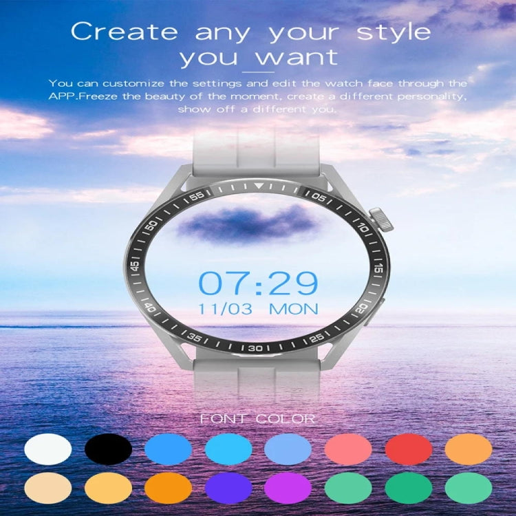 GT3 1.32 inch Color Screen Smart Watch, Support Bluetooth Call / Heart Rate / Blood Pressure / Blood Oxygen Monitoring(Black) - Smart Watches by PMC TechLife | Online Shopping South Africa | PMC TechLife | Buy Now Pay Later Mobicred