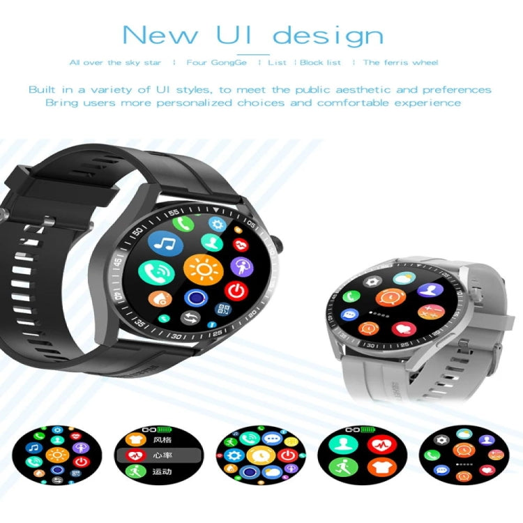 GT3 1.32 inch Color Screen Smart Watch, Support Bluetooth Call / Heart Rate / Blood Pressure / Blood Oxygen Monitoring(Black) - Smart Watches by PMC TechLife | Online Shopping South Africa | PMC TechLife | Buy Now Pay Later Mobicred