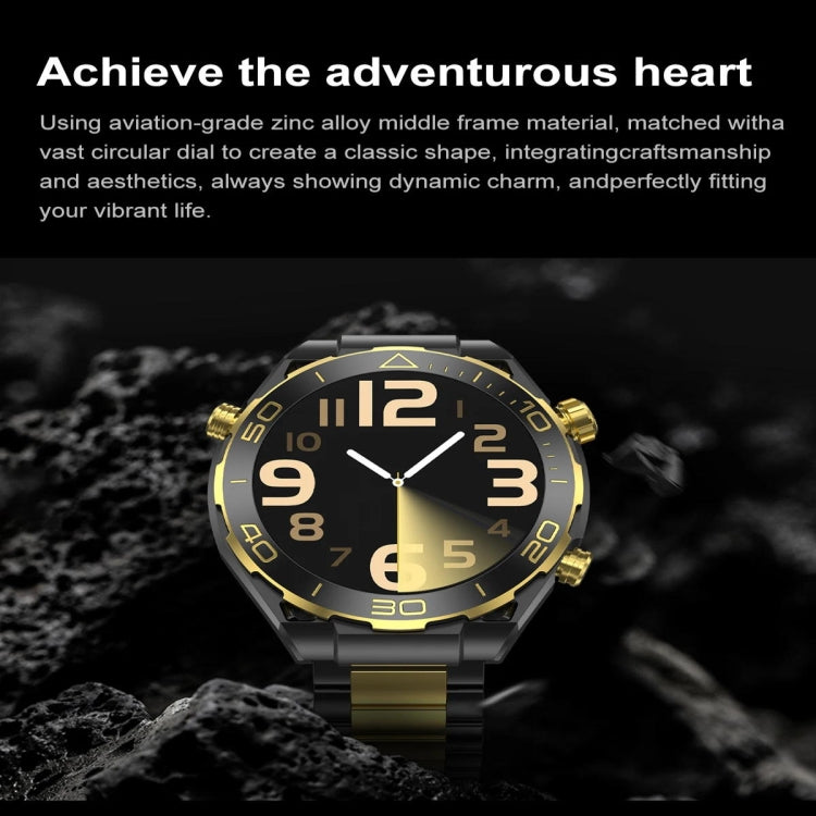 Z91 Pro Max 1.52 inch Color Screen Smart Watch,Support Bluetooth Call / Heart Rate / Blood Pressure / Blood Oxygen Monitoring(Gold) - Smart Watches by PMC TechLife | Online Shopping South Africa | PMC TechLife