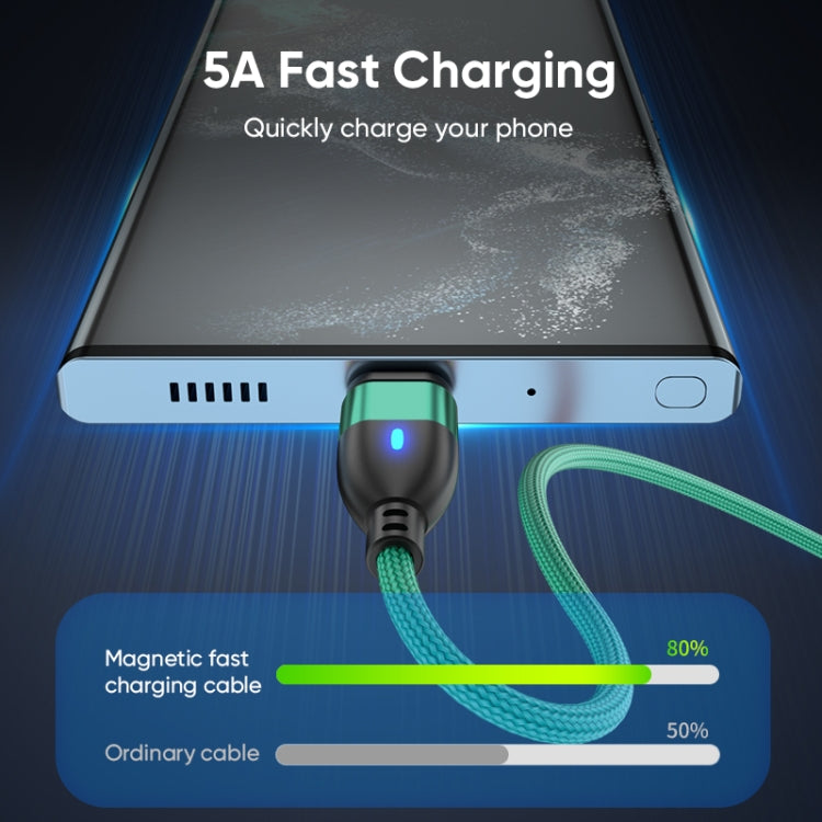 ENKAY 3 in 1 PD100W Type-C to Type-C / 8 Pin / Micro USB Magnetic Fast Charging Cable, Cable Length:1.8m(Black) - free shipping - PMC Jewellery - Order now!
