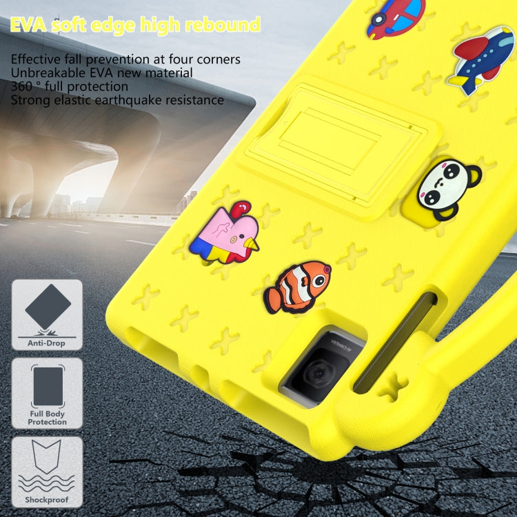 For T-Iobile REVVL Tab 10.36 2023 Handle Kickstand Children EVA Shockproof Tablet Case(Yellow) - Others by PMC TechLife | Online Shopping South Africa | PMC TechLife | Buy Now Pay Later Mobicred