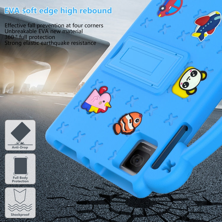 For Blackview Oscal Pad 15 2023 10.36/Tab 11 Handle Kickstand Children EVA Shockproof Tablet Case(Sky Blue) - free shipping - PMC TechLife - Order now!