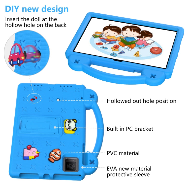 For Blackview Oscal Pad 15 2023 10.36/Tab 11 Handle Kickstand Children EVA Shockproof Tablet Case(Sky Blue) - free shipping - PMC TechLife - Order now!