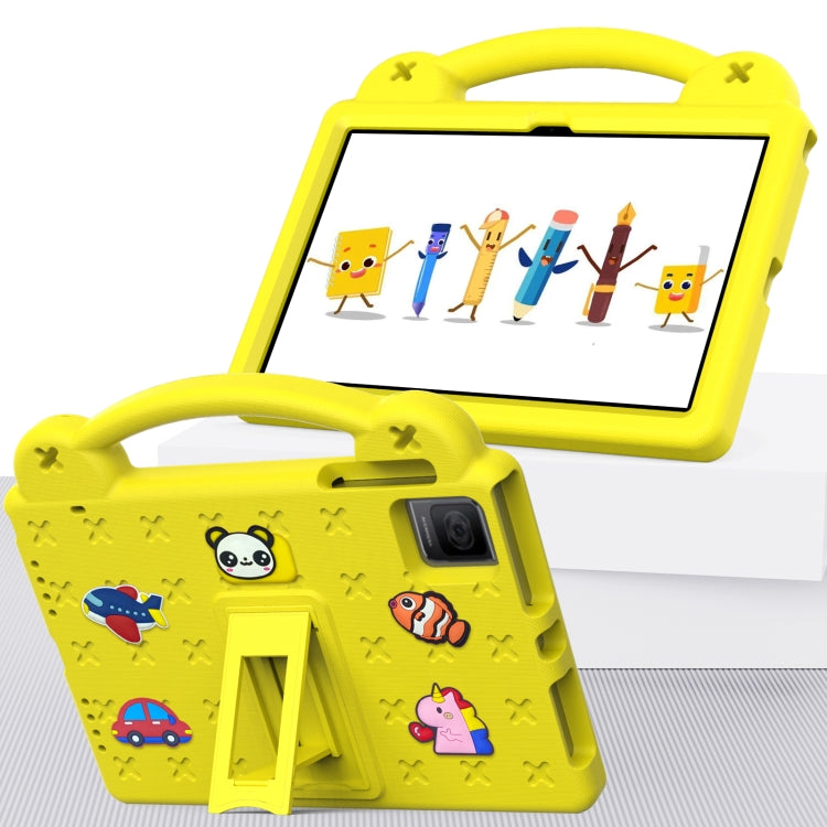 For Blackview Oscal Pad 15 2023 / Tab 11 Handle Kickstand Children EVA Shockproof Tablet Case(Yellow) - free shipping - PMC TechLife - Order now!