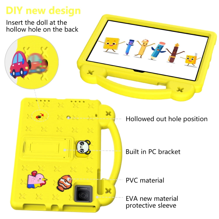 For Blackview Oscal Pad 15 2023 / Tab 11 Handle Kickstand Children EVA Shockproof Tablet Case(Yellow) - free shipping - PMC TechLife - Order now!