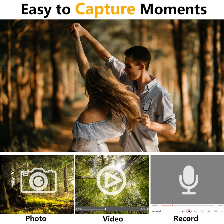 L11 Action Cam Sport DV Video Recording Pocket Camera 0.96 inch 1080P Mini Camera(White) - Video Cameras by PMC TechLife | Online Shopping South Africa | PMC TechLife | Buy Now Pay Later Mobicred