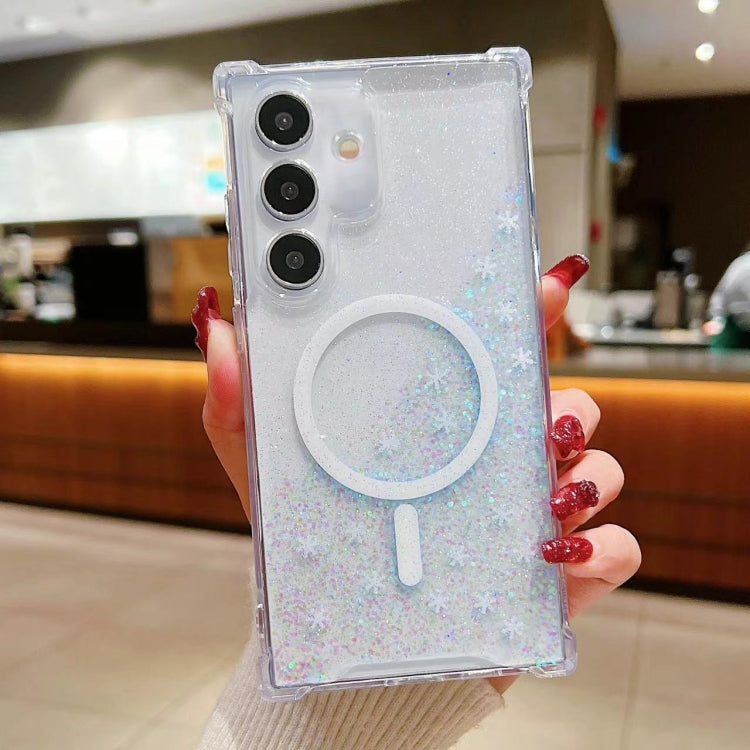 For Samsung Galaxy S23+ 5G Explosive Flash Gradient MagSafe TPU Phone Case(Cold Pink) - Galaxy S23+ 5G Cases by PMC TechLife | Online Shopping South Africa | PMC TechLife