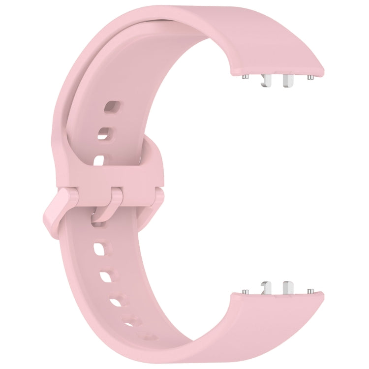 For Samsung Galaxy Fit 3 Solid Color Colorful Buckle Silicone Watch Band(Pink) - Watch Bands by PMC TechLife | Online Shopping South Africa | PMC TechLife
