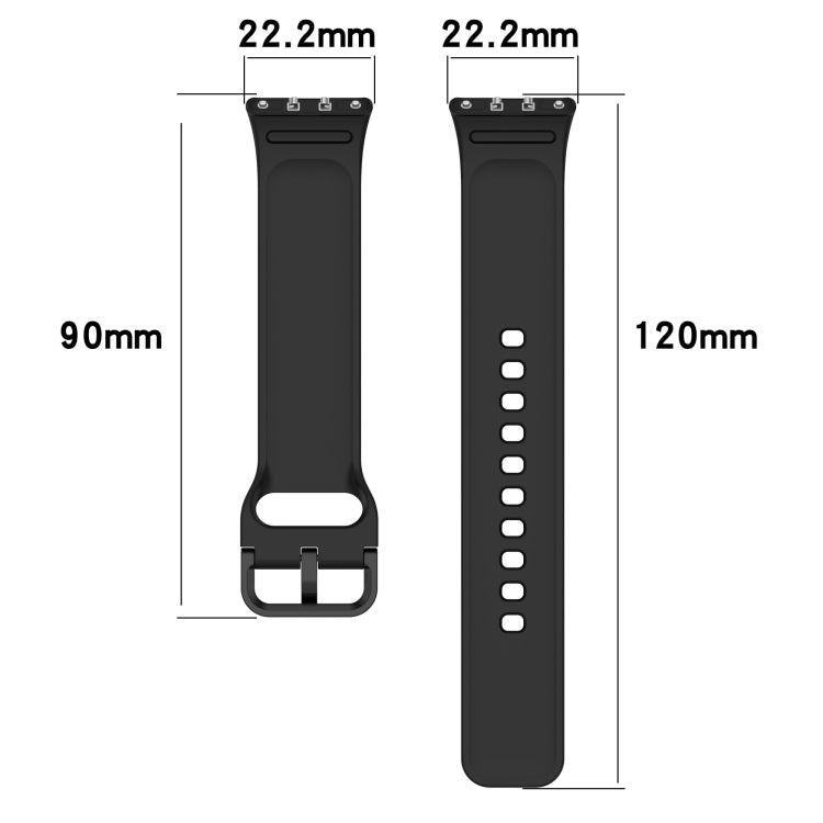 For Samsung Galaxy Fit 3 Solid Color Colorful Buckle Silicone Watch Band(Gray) - Watch Bands by PMC TechLife | Online Shopping South Africa | PMC TechLife