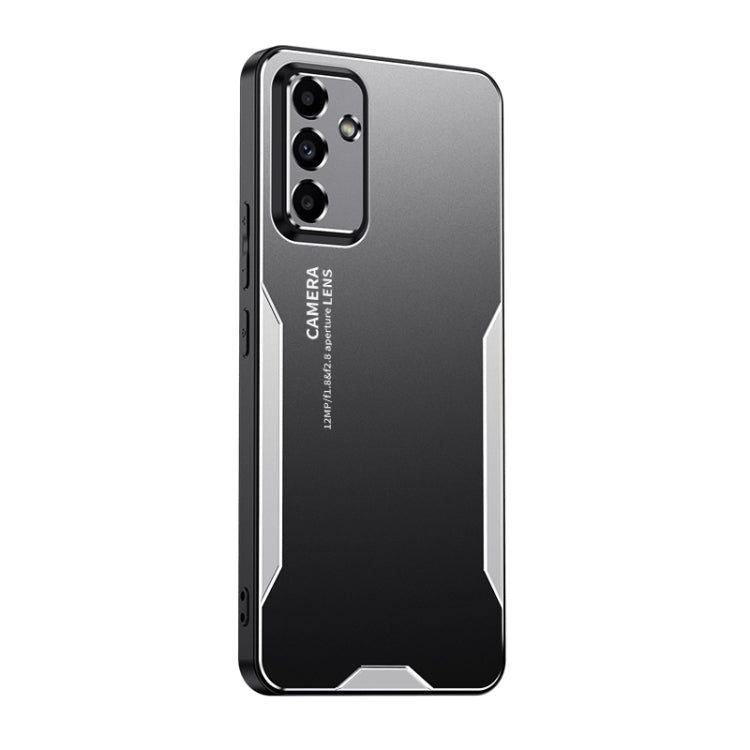 For Samsung Galaxy A55 5G Blade Series TPU Hybrid Metal Phone Case(Silver) - Galaxy Phone Cases by PMC TechLife | Online Shopping South Africa | PMC TechLife