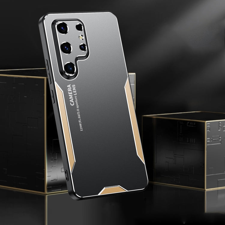 For Samsung Galaxy S24 Ultra 5G Blade Series TPU Hybrid Metal Phone Case(Gold) - free shipping - PMC TechLife - Order now!
