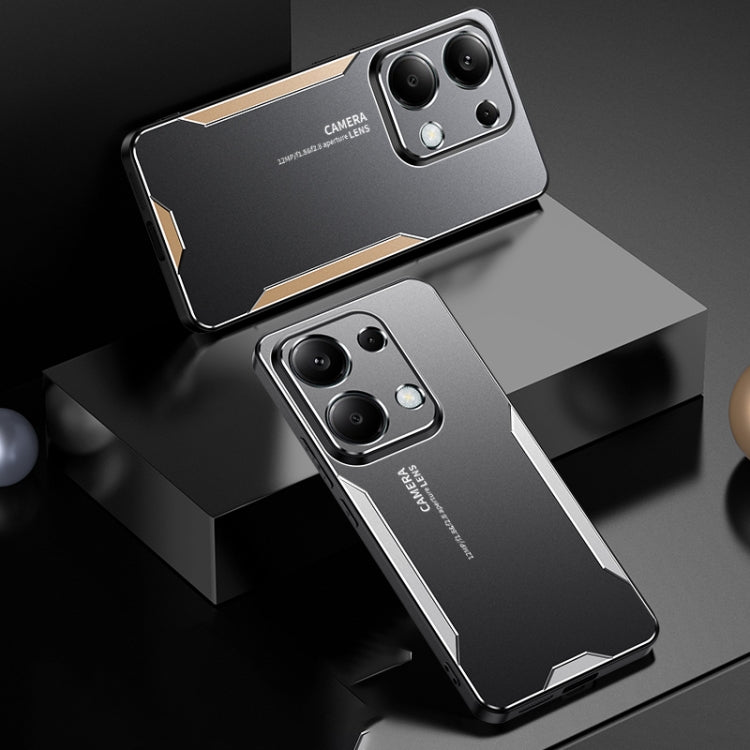 For Xiaomi Redmi Note 13 Pro 4G Blade Series TPU Hybrid Metal Phone Case(Blue) - Xiaomi Cases by PMC TechLife | Online Shopping South Africa | PMC TechLife | Buy Now Pay Later Mobicred