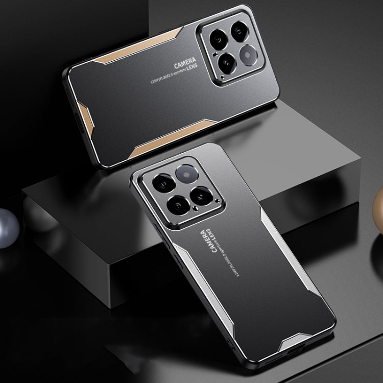 For Xiaomi 14 Blade Series TPU Hybrid Metal Phone Case(Blue) - 14 Cases by PMC TechLife | Online Shopping South Africa | PMC TechLife