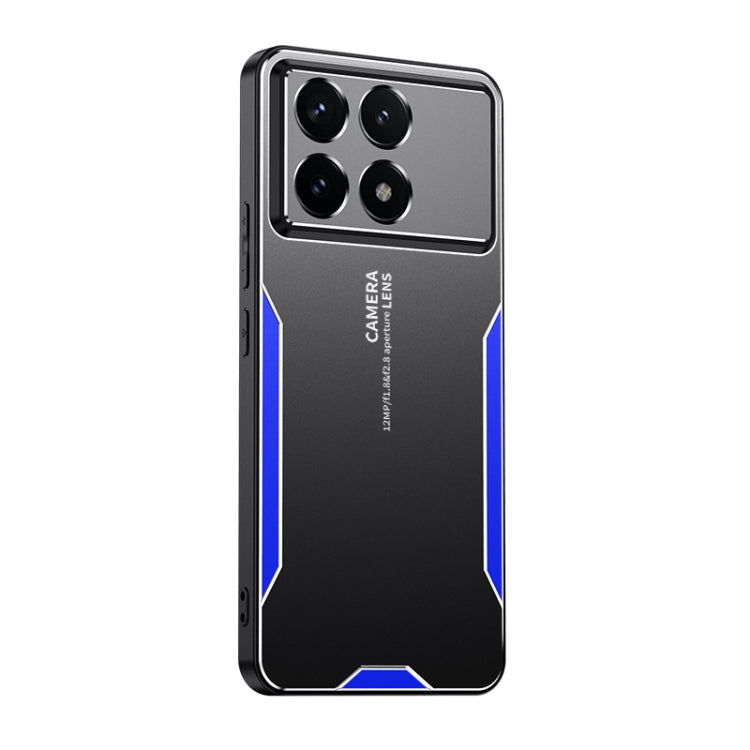 For Xiaomi Redmi K70 Pro Blade Series TPU Hybrid Metal Phone Case(Blue) - Xiaomi Cases by PMC Jewellery | Online Shopping South Africa | PMC Jewellery | Buy Now Pay Later Mobicred