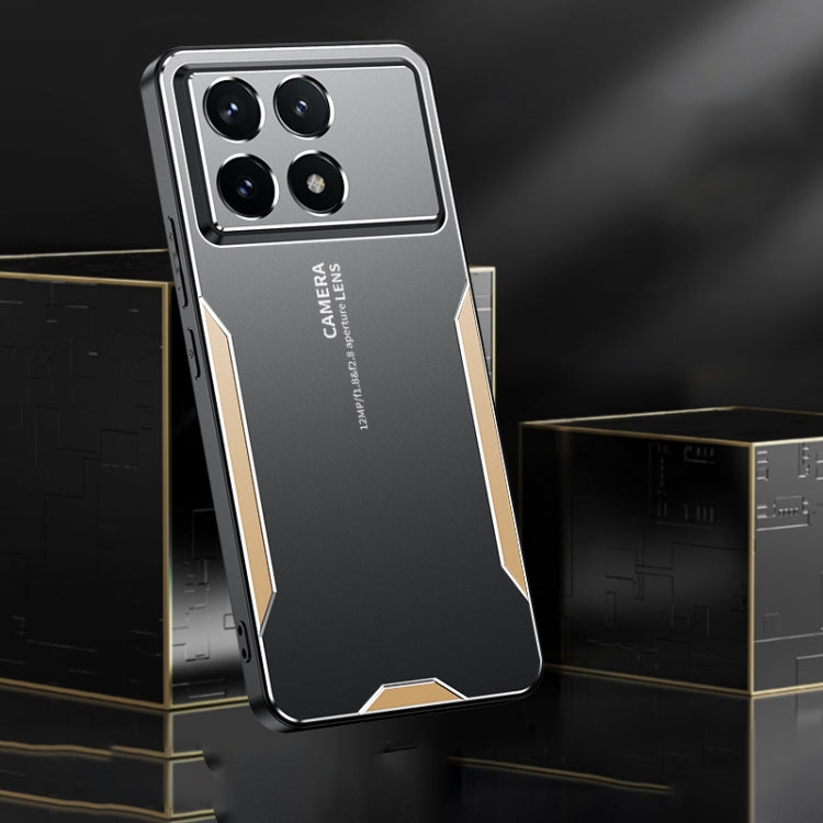 For Xiaomi Redmi K70 Pro Blade Series TPU Hybrid Metal Phone Case(Blue) - Xiaomi Cases by PMC Jewellery | Online Shopping South Africa | PMC Jewellery | Buy Now Pay Later Mobicred