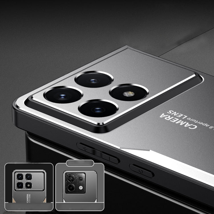 For Xiaomi Redmi K70 Pro Blade Series TPU Hybrid Metal Phone Case(Blue) - Xiaomi Cases by PMC Jewellery | Online Shopping South Africa | PMC Jewellery | Buy Now Pay Later Mobicred