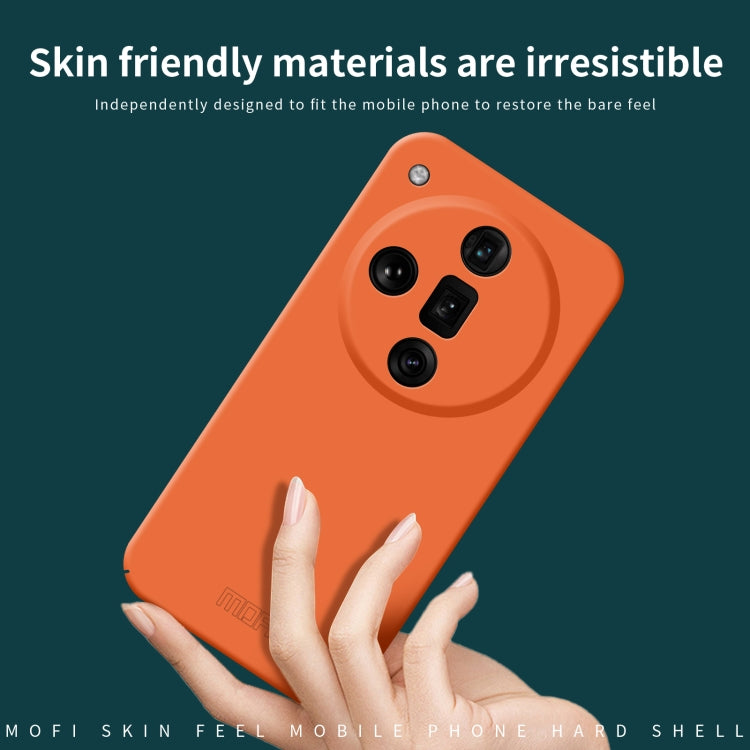 For OPPO Find X7 MOFI Qin Series Skin Feel All-inclusive PC Phone Case(Orange) - OPPO Cases by MOFI | Online Shopping South Africa | PMC TechLife | Buy Now Pay Later Mobicred