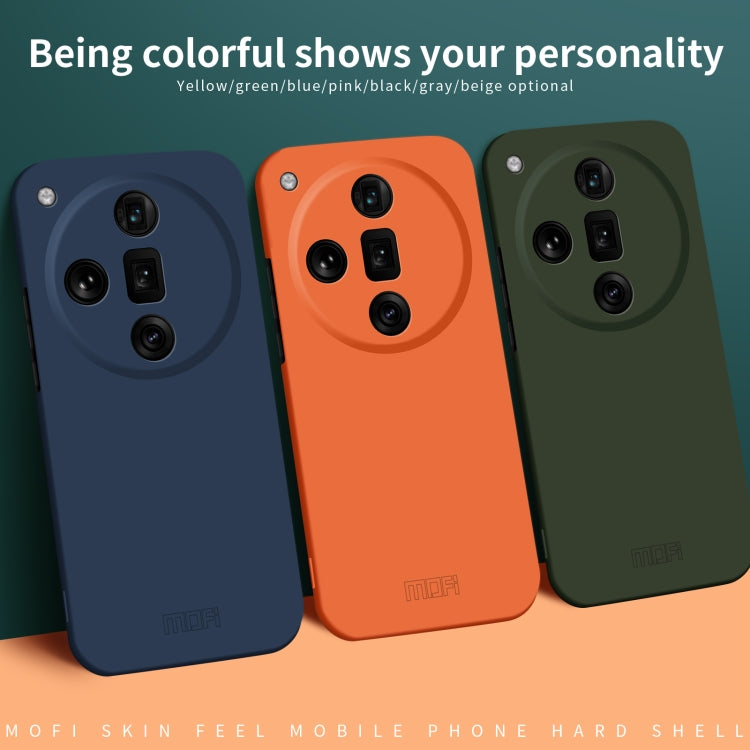 For OPPO Find X7 MOFI Qin Series Skin Feel All-inclusive PC Phone Case(Orange) - OPPO Cases by MOFI | Online Shopping South Africa | PMC TechLife | Buy Now Pay Later Mobicred