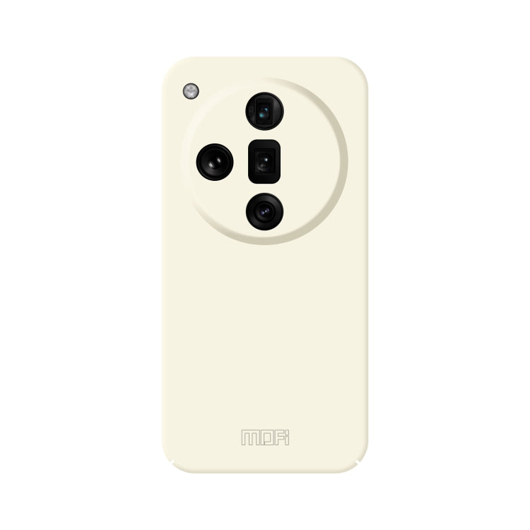 For OPPO Find X7 Ultra MOFI Qin Series Skin Feel All-inclusive PC Phone Case(Beige) - Find X7 Ultra Cases by MOFI | Online Shopping South Africa | PMC TechLife