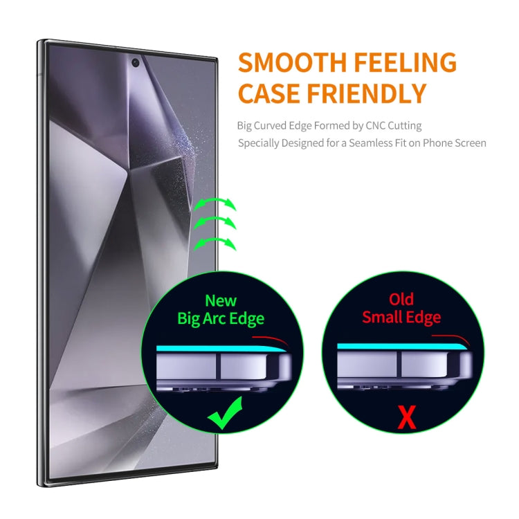 For Samsung Galaxy S24 Ultra 5G ENKAY Easy Install 0.18mm High Alumina Silicon Full Glass Film, Support Ultrasonic Unlock - Galaxy S24 Ultra 5G Tempered Glass by ENKAY | Online Shopping South Africa | PMC TechLife | Buy Now Pay Later Mobicred
