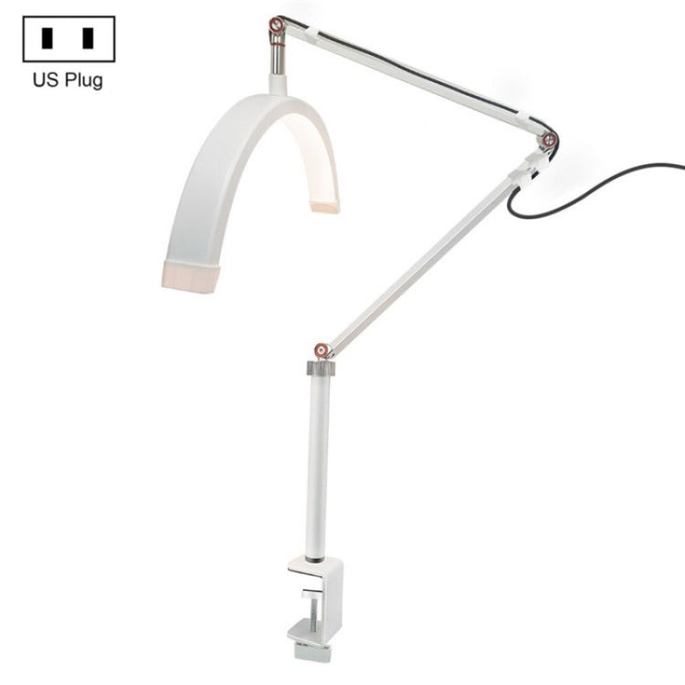 HD-M3X For Eyelash Extensions / Tattoo / Nail Art Lighting Lamp 16 inch Clip-on Half Moon Desk Lamp(US Plug) - Selfie Light by PMC TechLife | Online Shopping South Africa | PMC TechLife | Buy Now Pay Later Mobicred