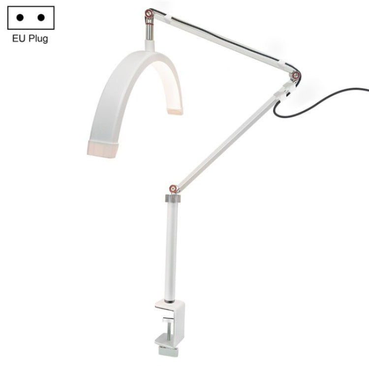 HD-M3X For Eyelash Extensions / Tattoo / Nail Art Lighting Lamp 16 inch Clip-on Half Moon Desk Lamp(EU Plug) - Selfie Light by PMC TechLife | Online Shopping South Africa | PMC TechLife | Buy Now Pay Later Mobicred