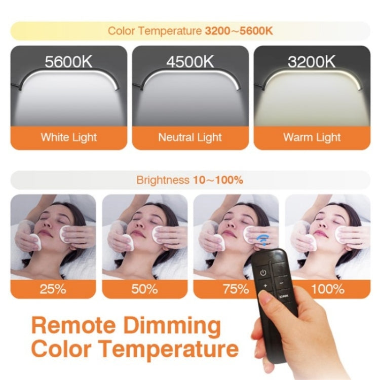 HD-G63X Floor Standing Remote Dimming LED Moon Lamp Manicure Eyelash Beauty Lamp(EU Plug) - Selfie Light by PMC TechLife | Online Shopping South Africa | PMC TechLife | Buy Now Pay Later Mobicred