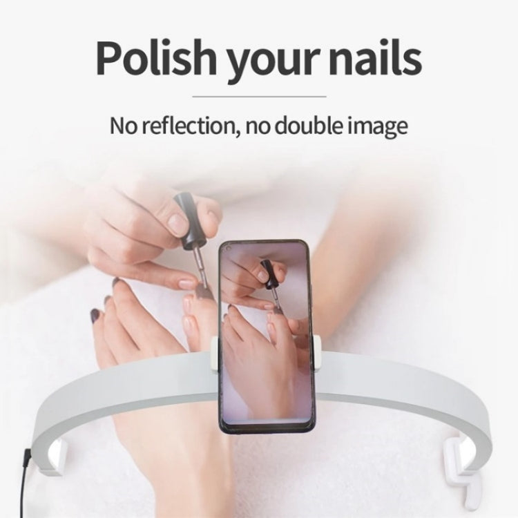 M12X Foldable LED Half Moon Lamp Touch Control Nail Art Lamp, Length: 56cm(US Plug) - free shipping - PMC TechLife - Order now!