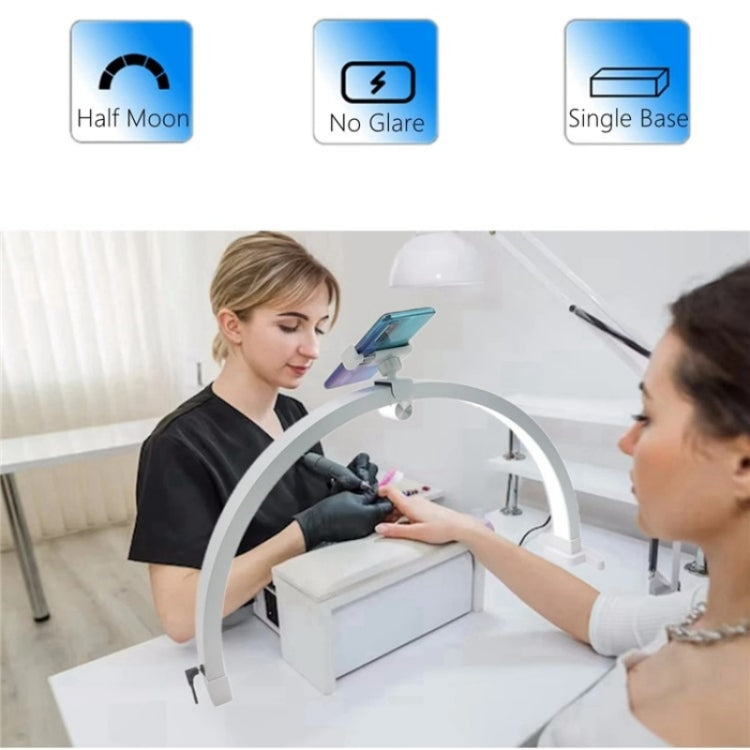 M12X Foldable LED Half Moon Lamp Touch Control Nail Art Lamp, Length: 56cm(US Plug) - free shipping - PMC TechLife - Order now!